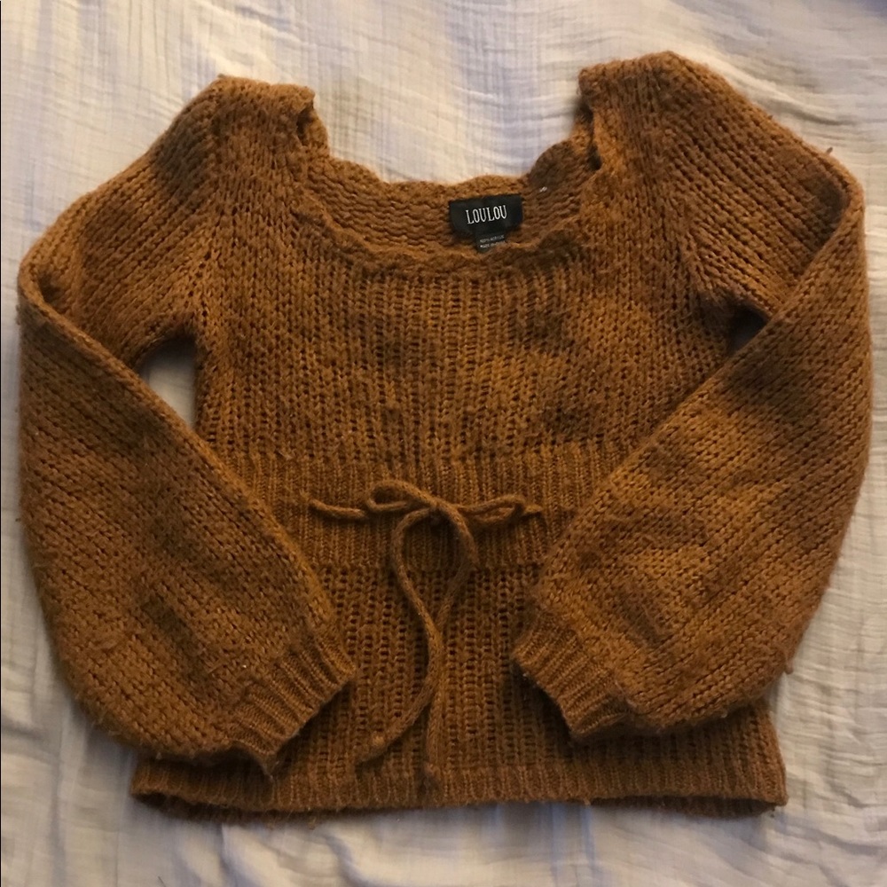 Burnt orange sweater